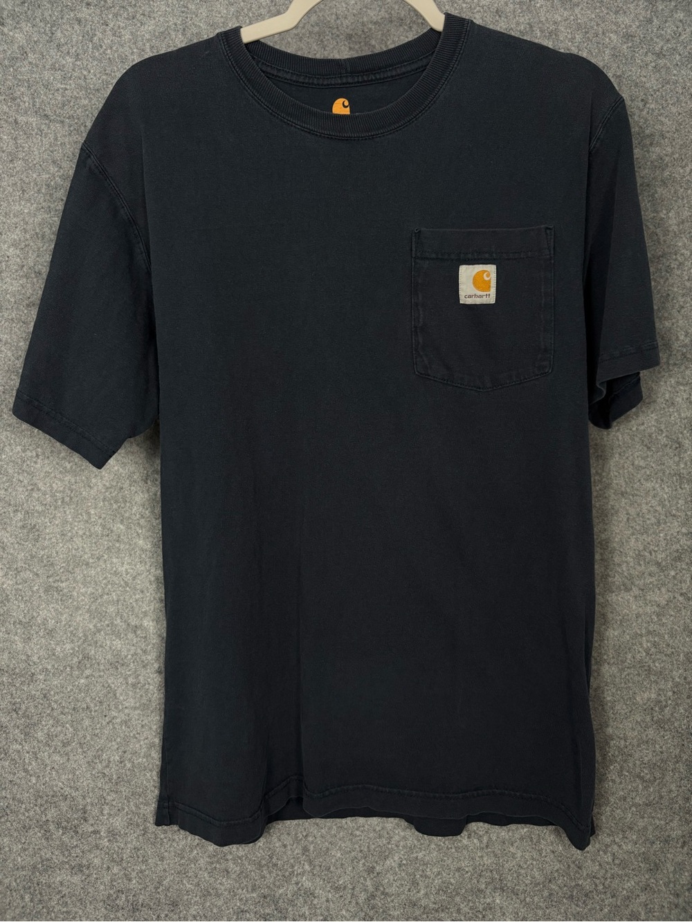 Carhartt Original Fit Pocket Tee Navy Blue Heavyweight Cotton Size Small
